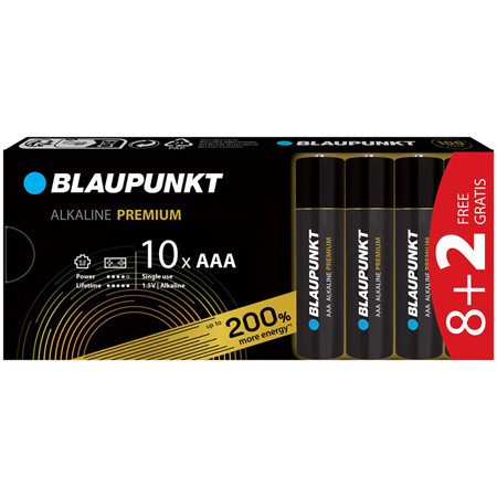 Baterie alcalina premium lr3 8+2 buc blaupunkt                                                                                                                                                                                                            