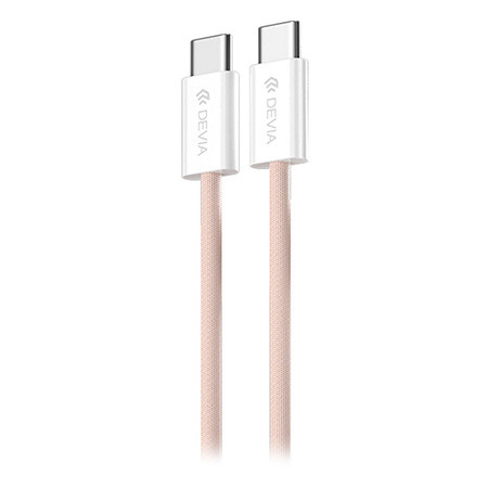 Cablu usb-c - usb-c 1m 60w 3a - roz                                                                                                                                                                                                                       