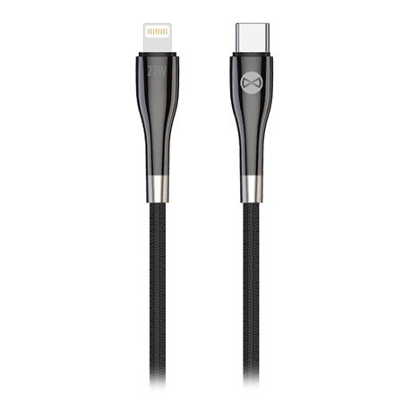 Cablu usb-c - lightning 1m 27w - negru                                                                                                                                                                                                                    