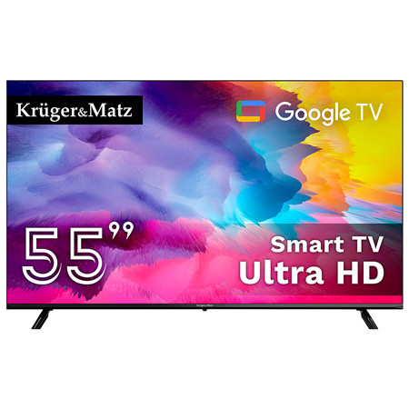 Google smart tv 55 inch 141cm ultrahd 4k kruger matz                                                                                                                                                                                                      