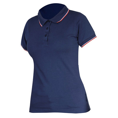 Tricou bumbac polo (dama) / albastru - s                                                                                                                                                                                                                  