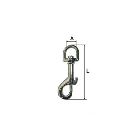 Carabina breloc cu arc si inel rotativ 14x76mm                                                                                                                                                                                                            