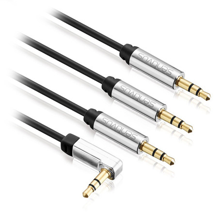 Cablu audio 3.5 tata - tata 0.5m sentivus                                                                                                                                                                                                                 