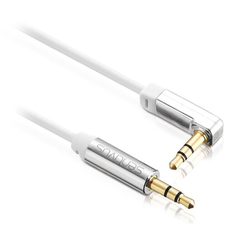 Cablu audio 3.5 tata - tata 1.5m 90 sentivus                                                                                                                                                                                                              